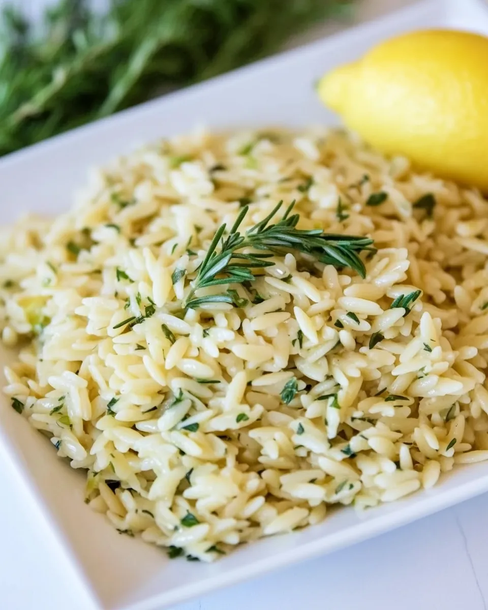 Classic Greek Orzo with Lemon and Herbs image