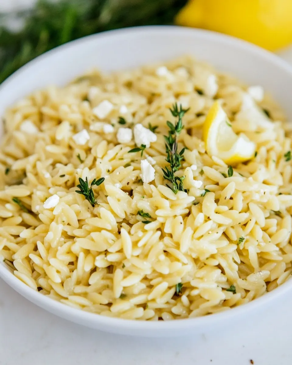 Easy Greek Orzo with Lemon and Herbs recipe photo