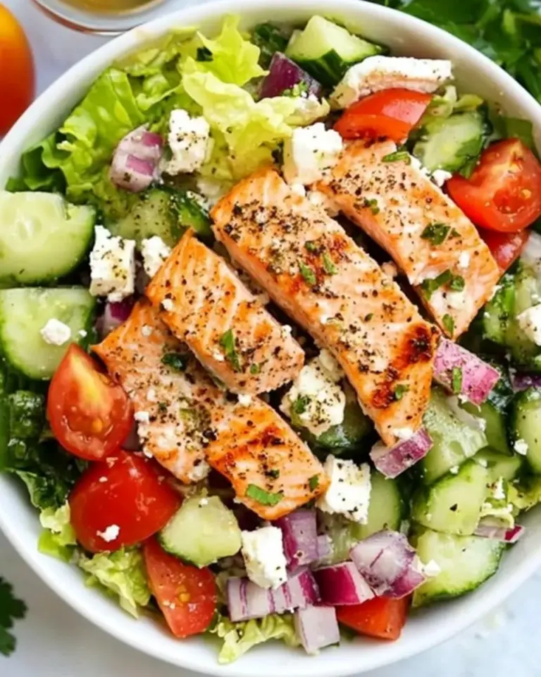Homemade Greek Salmon Salad photo