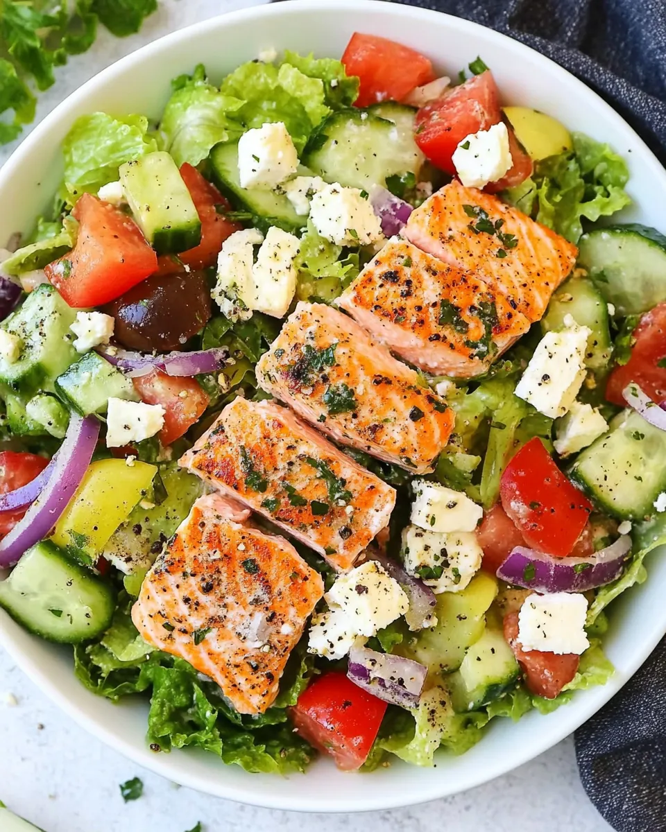 Classic Greek Salmon Salad image