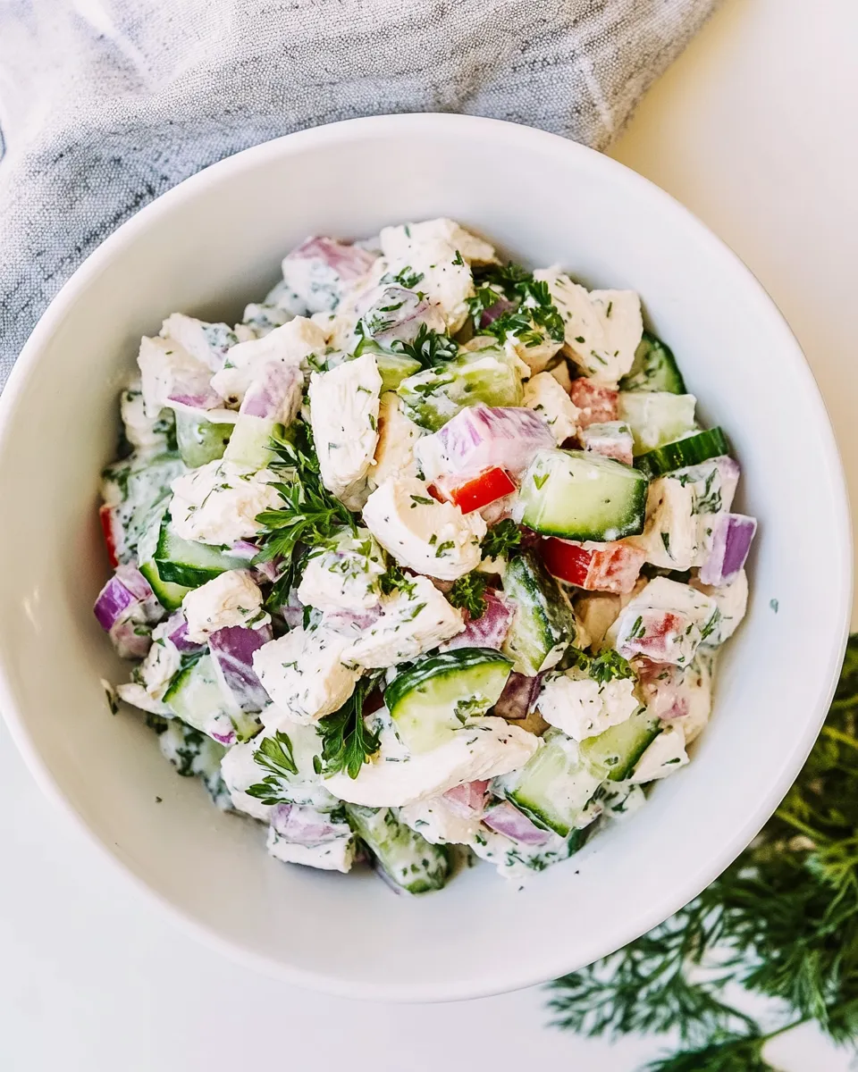 Easy Green Goddess Chicken Salad recipe photo