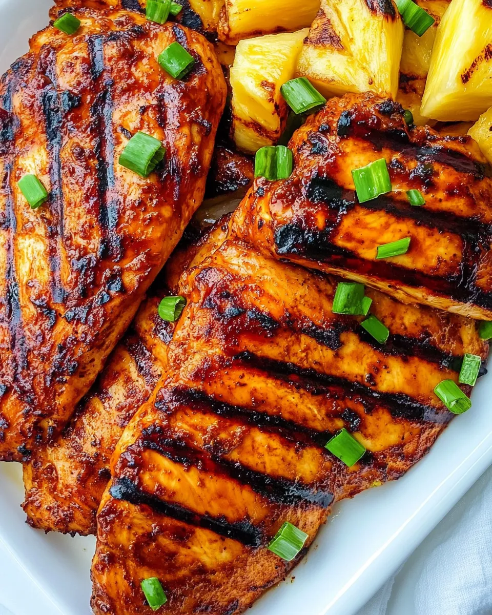 Delicious Grilled Aloha Chicken and Pineapple dish photo