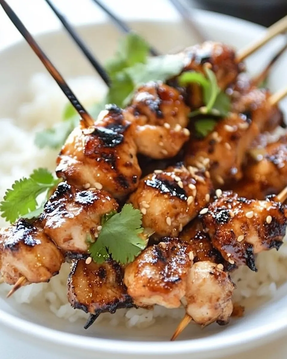 Classic Grilled Asian Sweet and Spicy Chicken Skewers image