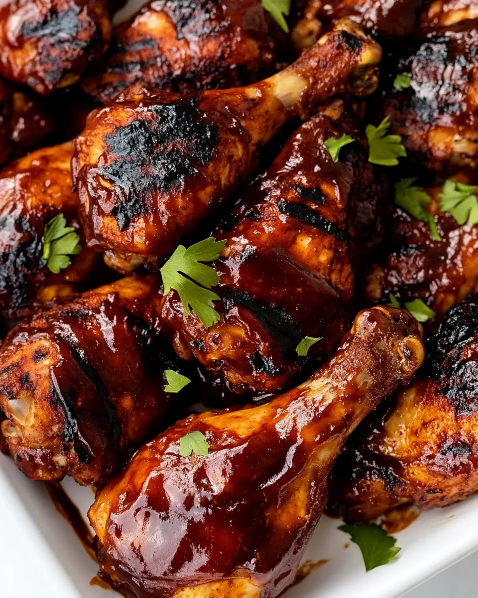 Easy Grilled BBQ Chicken food shot