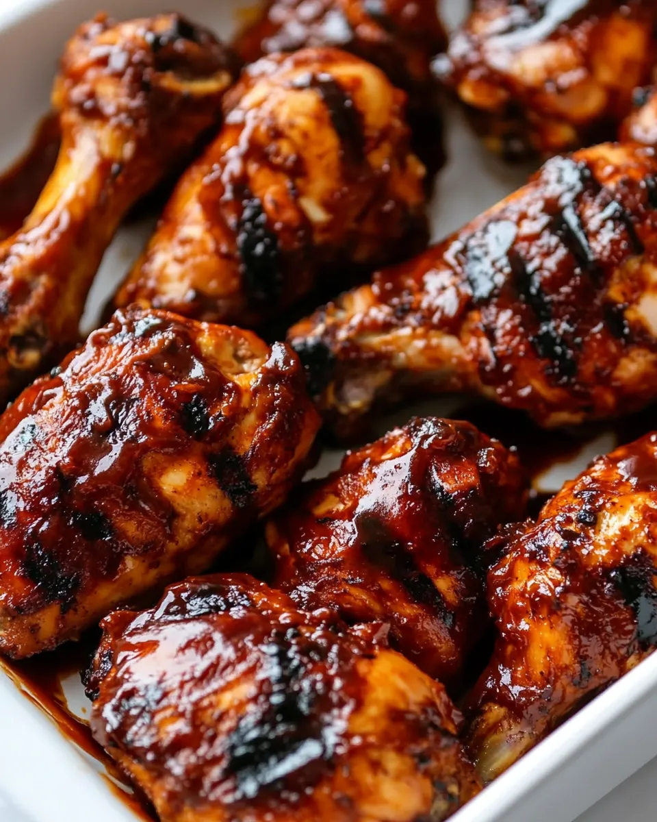 Delicious Grilled BBQ Chicken plate image