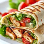 Homemade Grilled Chicken Caesar Wrap recipe photo