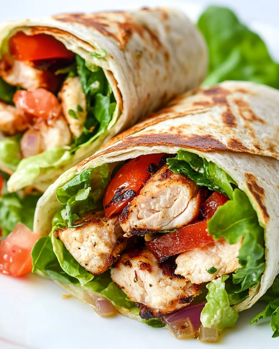 Classic Grilled Chicken Caesar Wrap dish photo