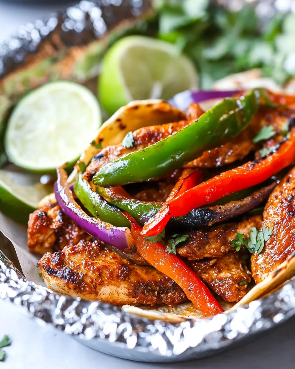 Homemade Grilled Chicken Fajitas photo
