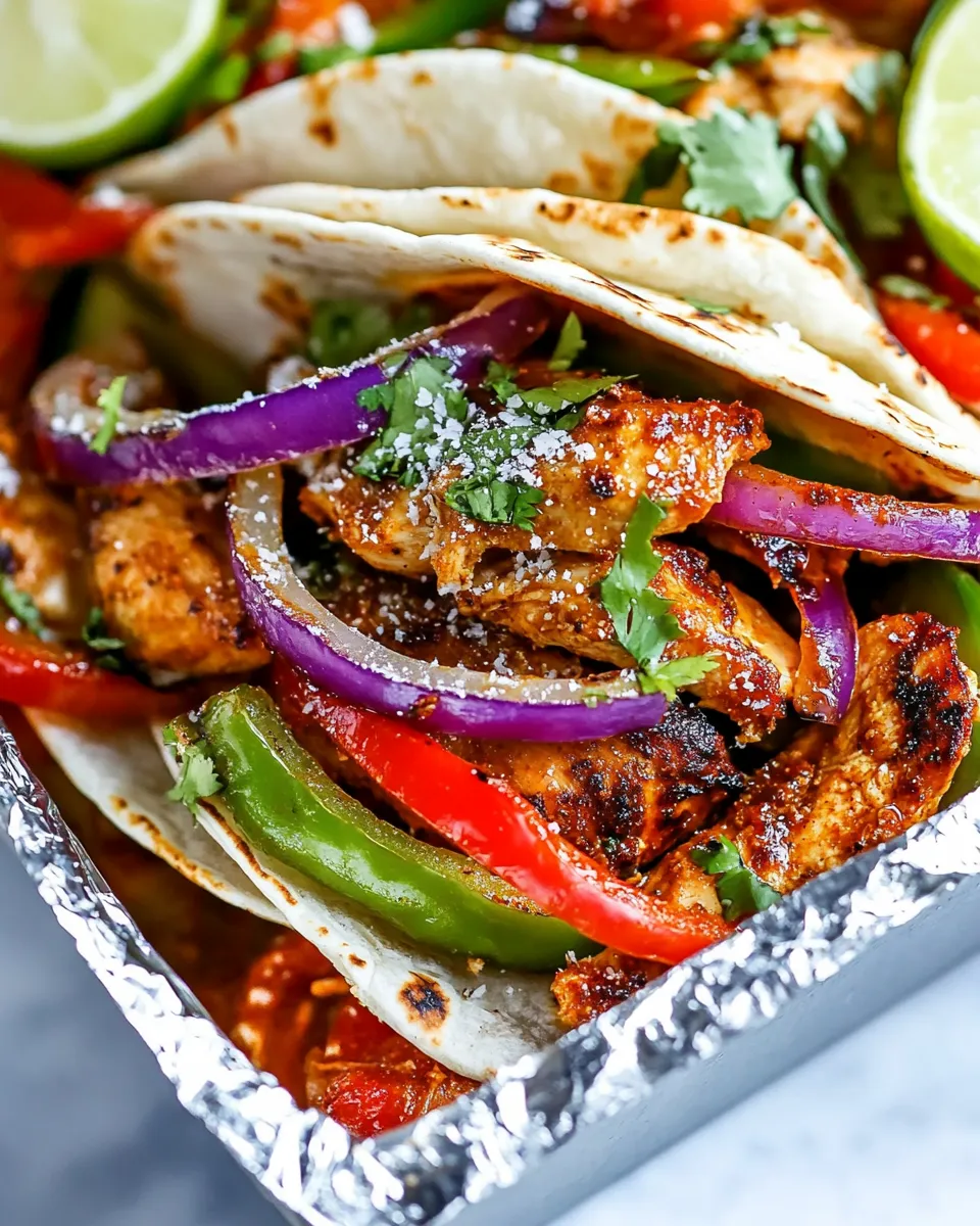 Easy Grilled Chicken Fajitas recipe image