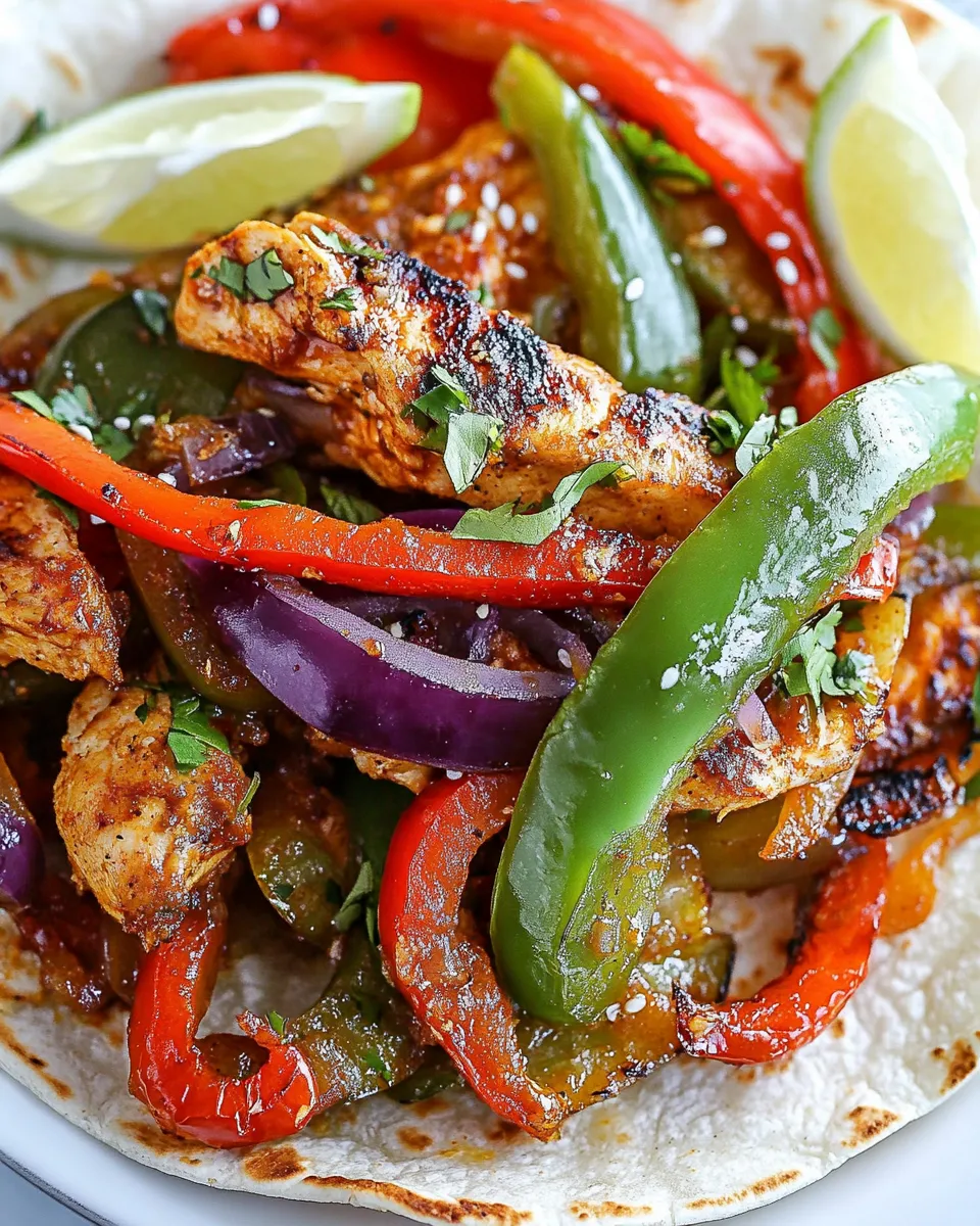 Delicious Grilled Chicken Fajitas dish photo