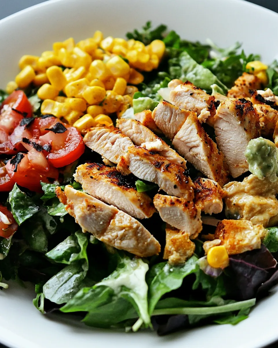 Homemade Grilled Chicken Fiesta Salad Recipe photo