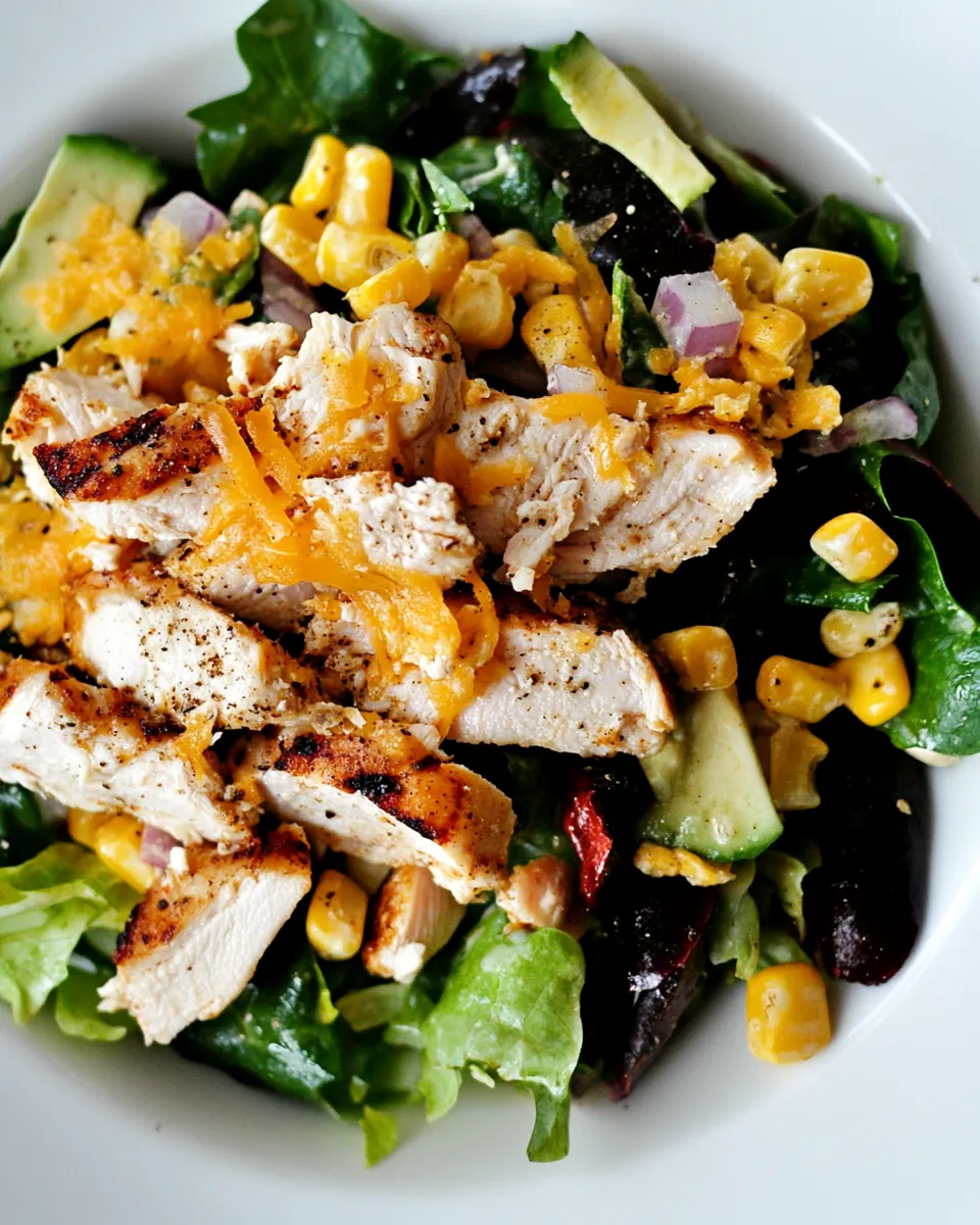 Easy Grilled Chicken Fiesta Salad Recipe recipe photo