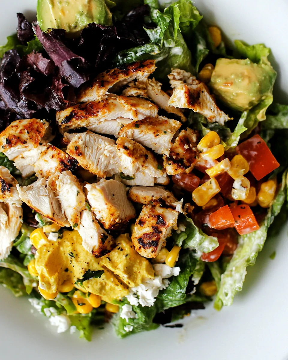 Delicious Grilled Chicken Fiesta Salad Recipe dish photo