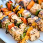 Homemade Grilled Chicken Kabobs photo