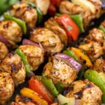 Homemade Grilled Chicken Kabobs (With Fajita Marinade) recipe photo