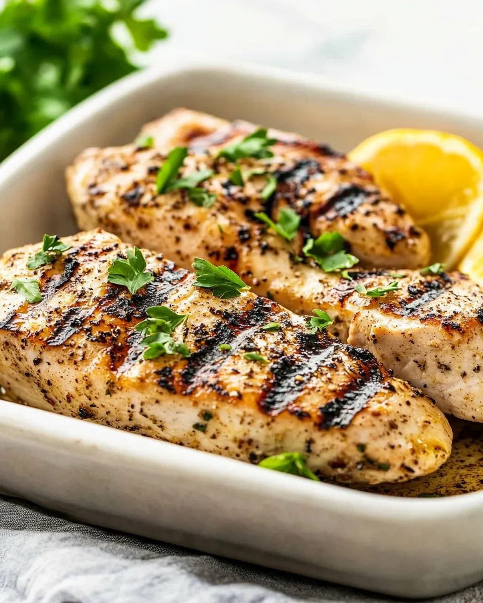 Easy Grilled Chicken Recipe shot