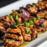 Homemade Grilled Chicken Thigh Skewers by Chef Rick Gresh recipe photo