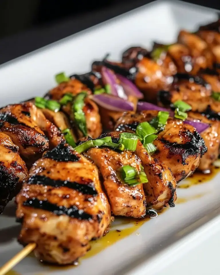 Homemade Grilled Chicken Thigh Skewers by Chef Rick Gresh recipe photo