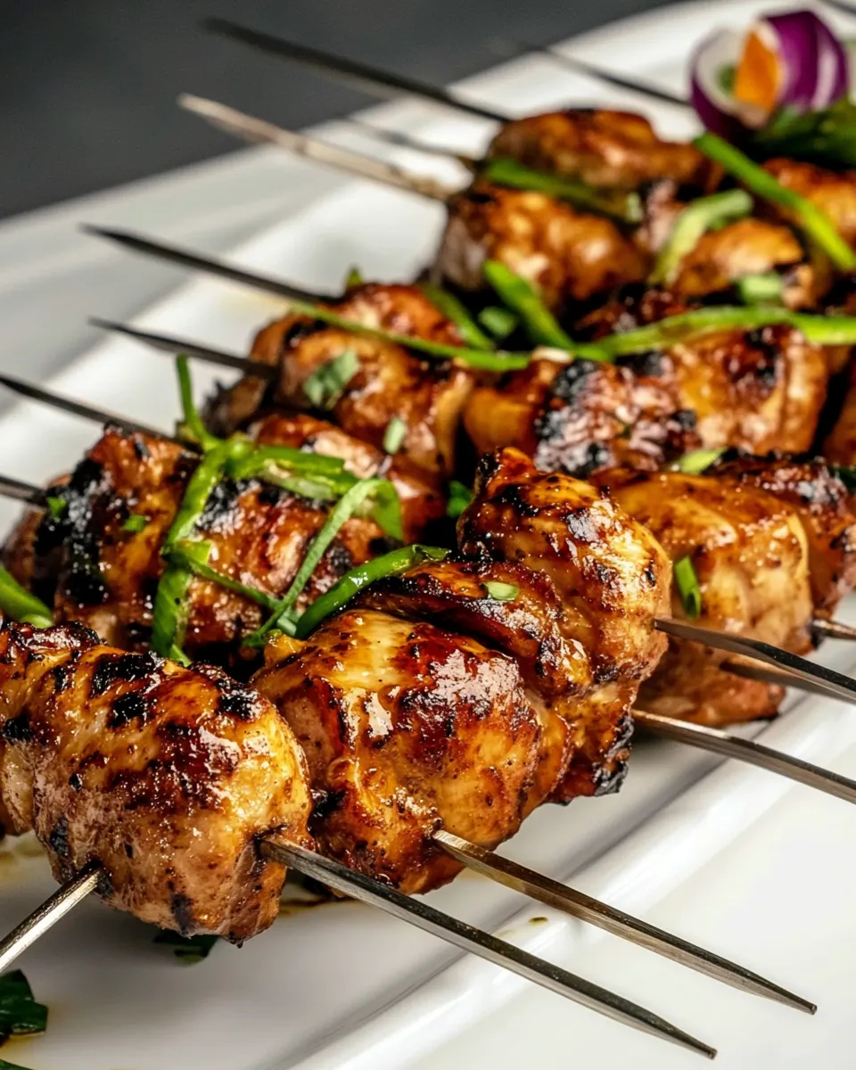 Classic Grilled Chicken Thigh Skewers by Chef Rick Gresh dish photo