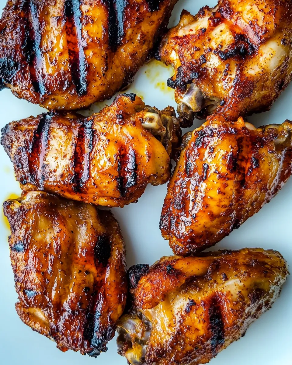 Classic Grilled Chicken Wings Recipe image