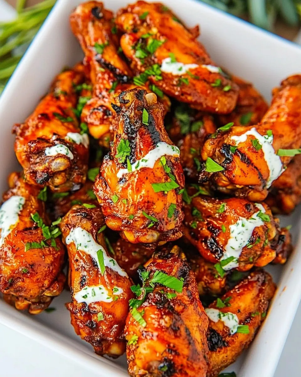 Homemade Grilled Chicken Wings (SO Crispy!) recipe photo