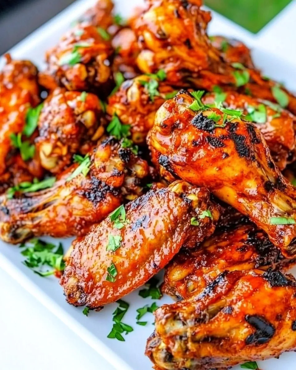 Delicious Grilled Chicken Wings (SO Crispy!) image