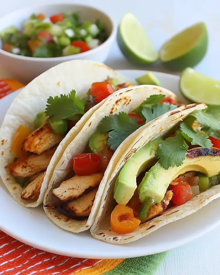 Homemade Grilled Chicken and Avocado Tacos with Cilantro Crema recipe photo