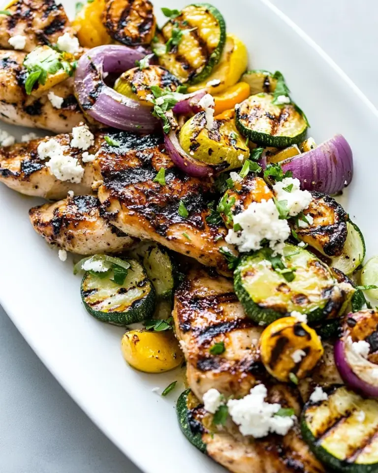 Homemade Grilled Chicken and Summer Vegetables recipe photo