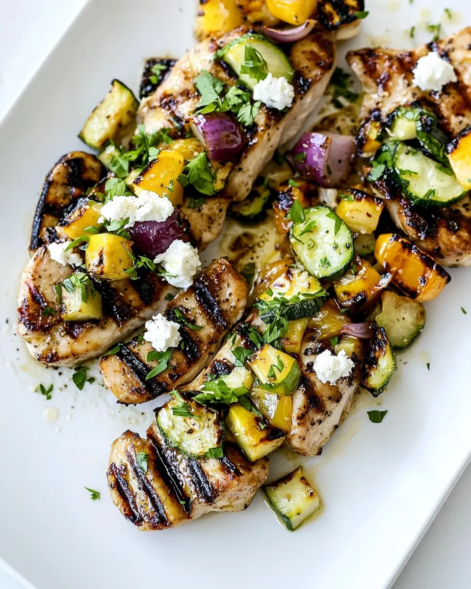 Classic Grilled Chicken and Summer Vegetables dish photo