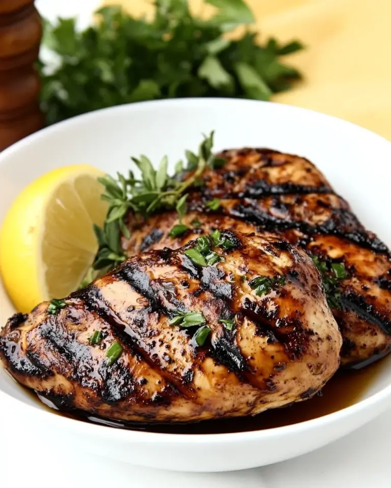 Homemade Grilled Chicken with Balsamic Vinegar photo