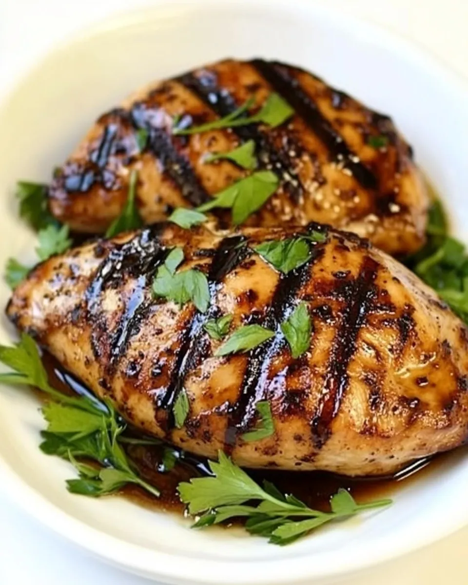 Easy Grilled Chicken with Balsamic Vinegar dish photo