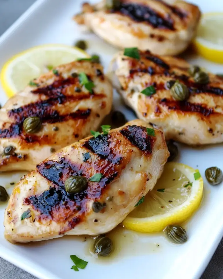 Homemade Grilled Chicken with Lemon and Capers recipe photo