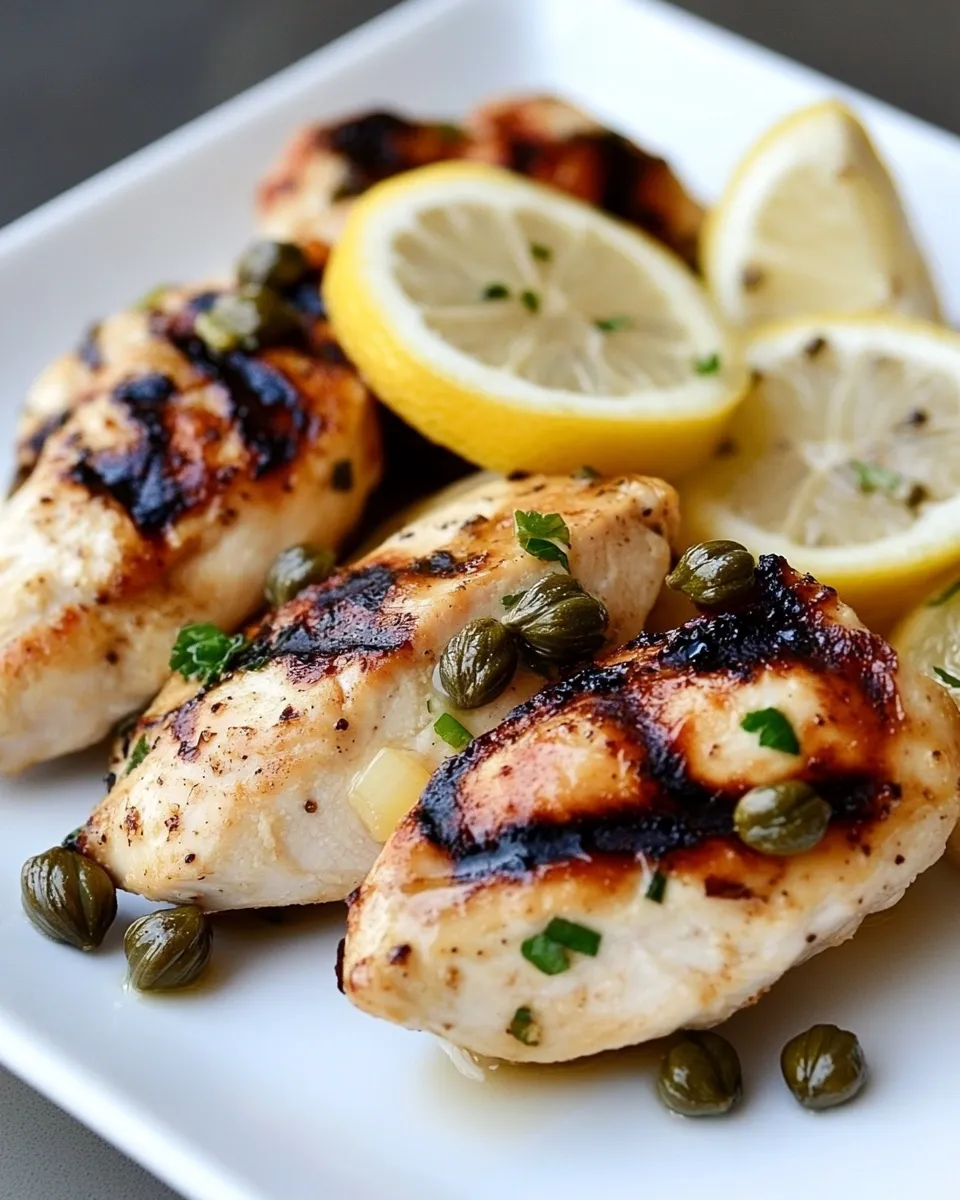 Classic Grilled Chicken with Lemon and Capers dish photo