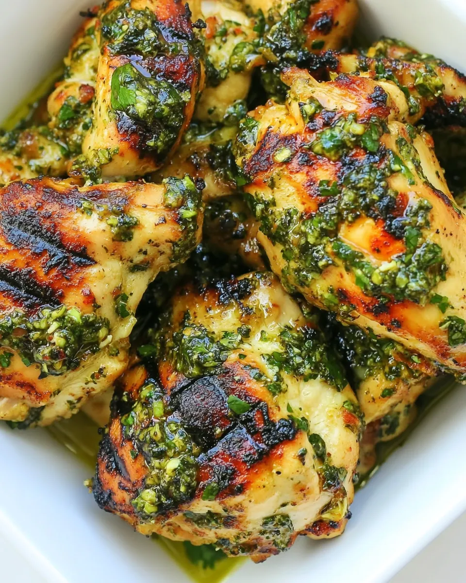 Delicious Grilled Chimichurri Chicken dish photo