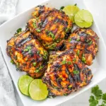Homemade Grilled Cilantro Lime Chicken Thighs recipe photo