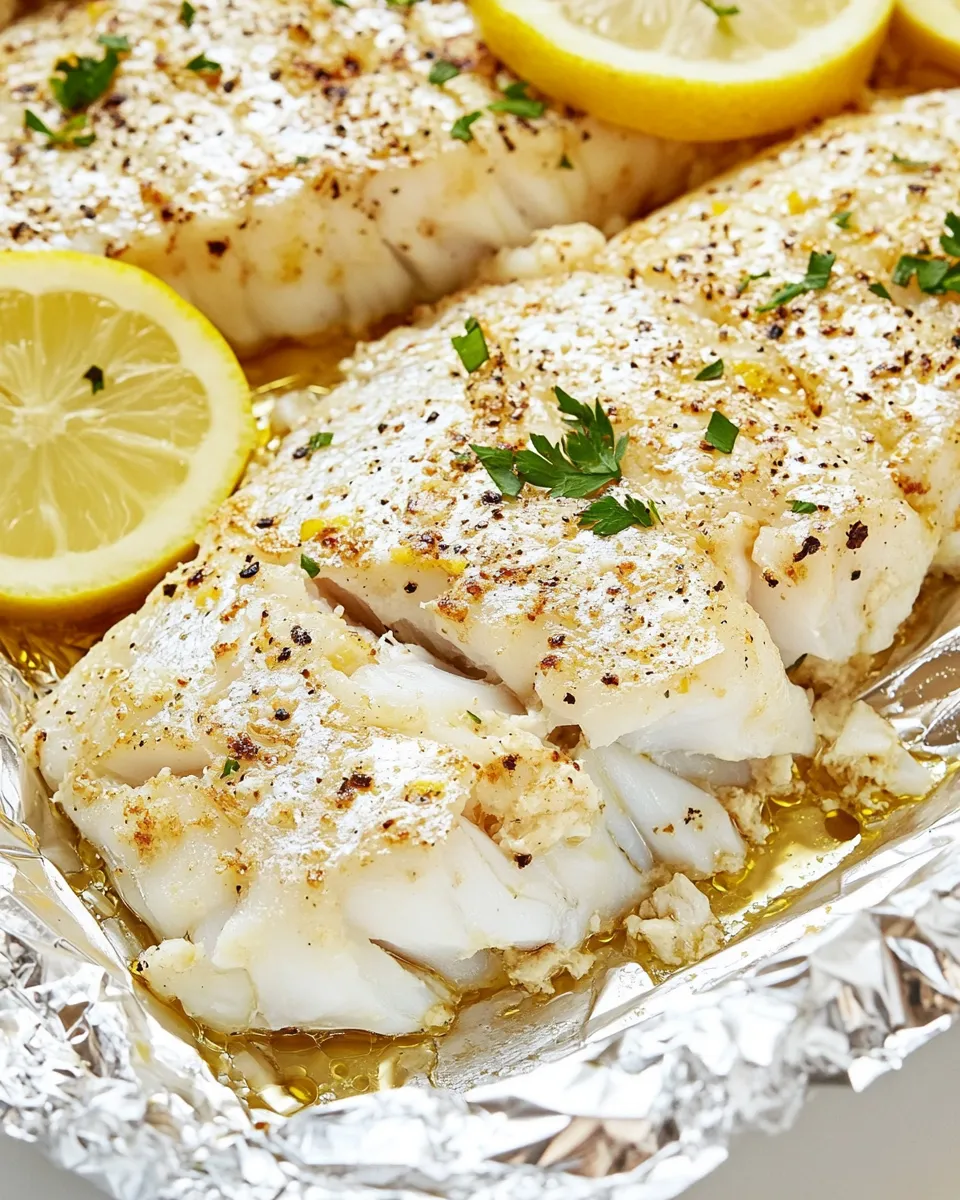 Classic Grilled Cod In Foil image