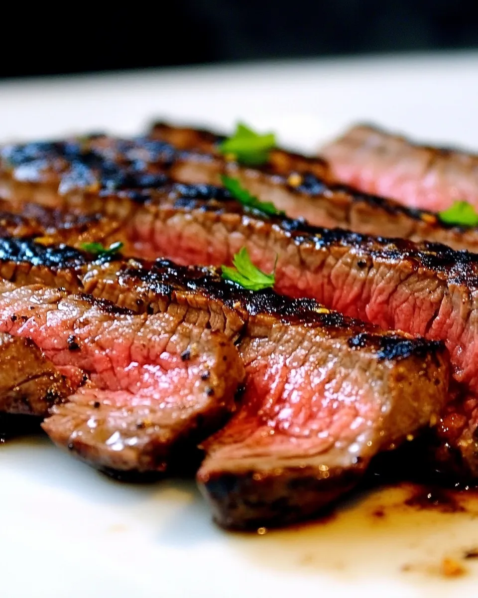 Delicious Grilled Cuban Flank Steak plate image
