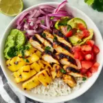 Homemade Grilled Cuban Mojo Chicken Bowls recipe photo