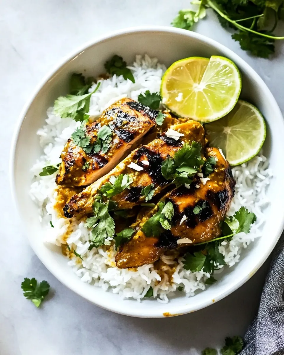 Easy Grilled Curry Chicken dish photo