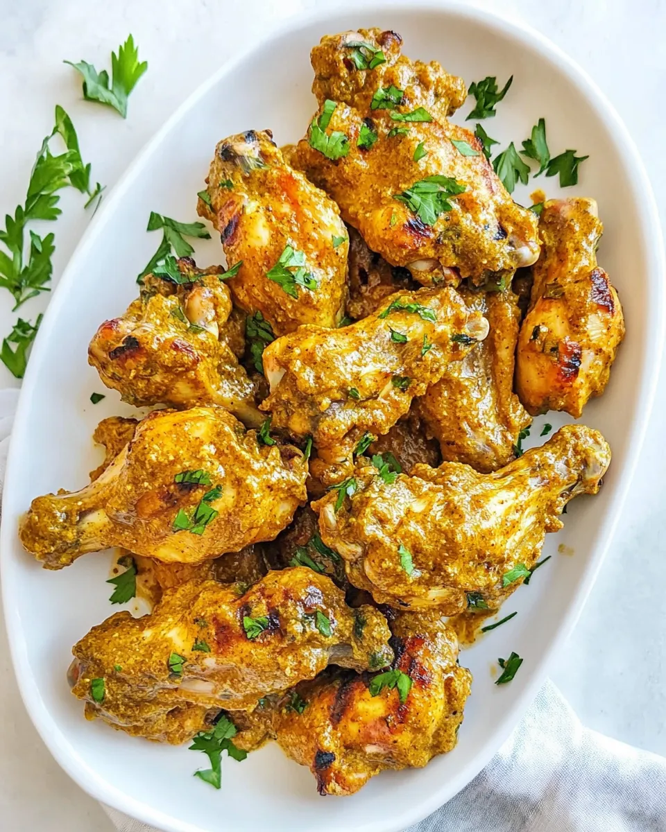 Classic Grilled Curry Chicken Wings image