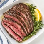Homemade Grilled Flank Steak with Rosemary Marinade photo