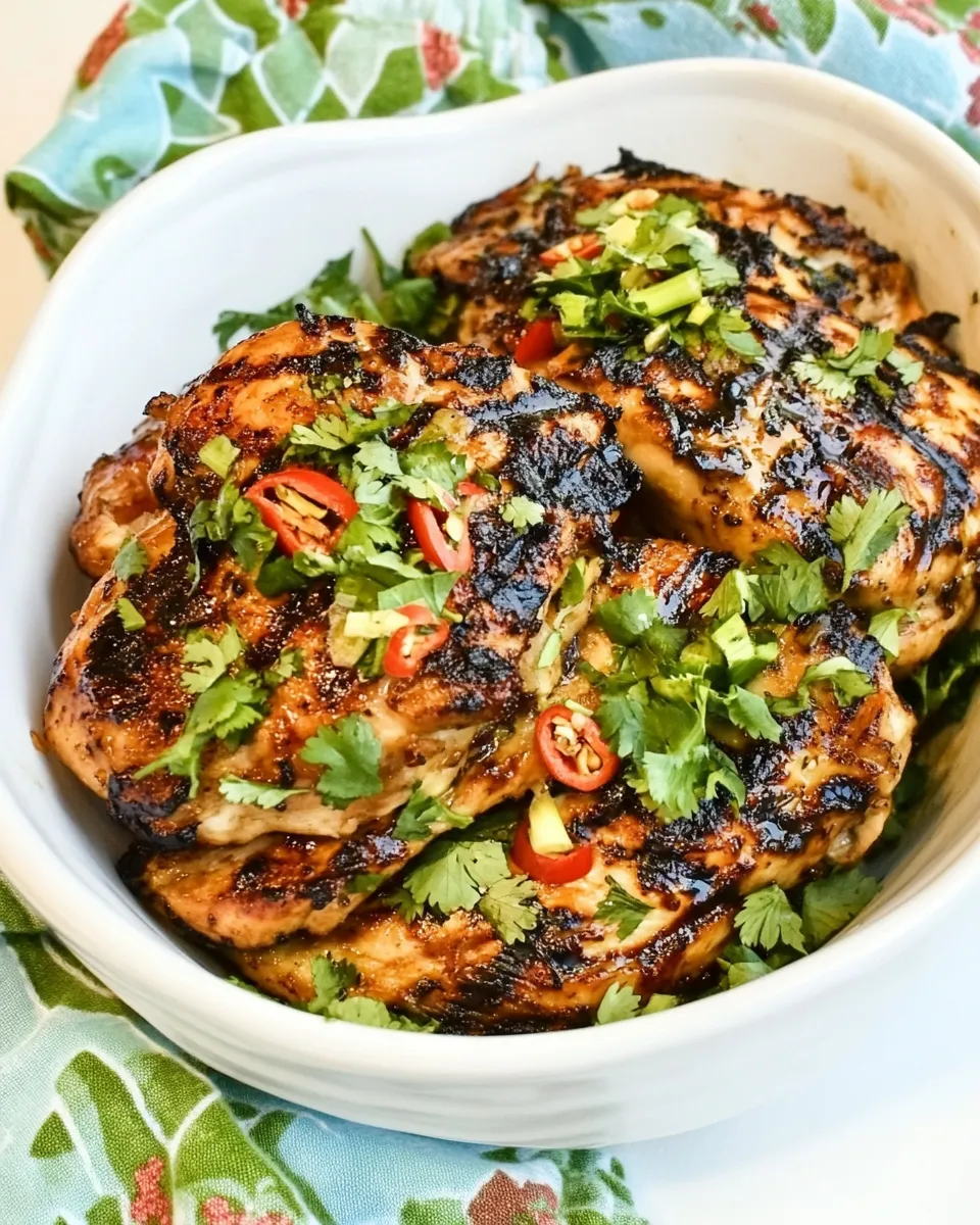 Easy Grilled Fusion Chicken food shot