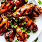Delicious Grilled Honey Buffalo Chicken Wings recipe photo