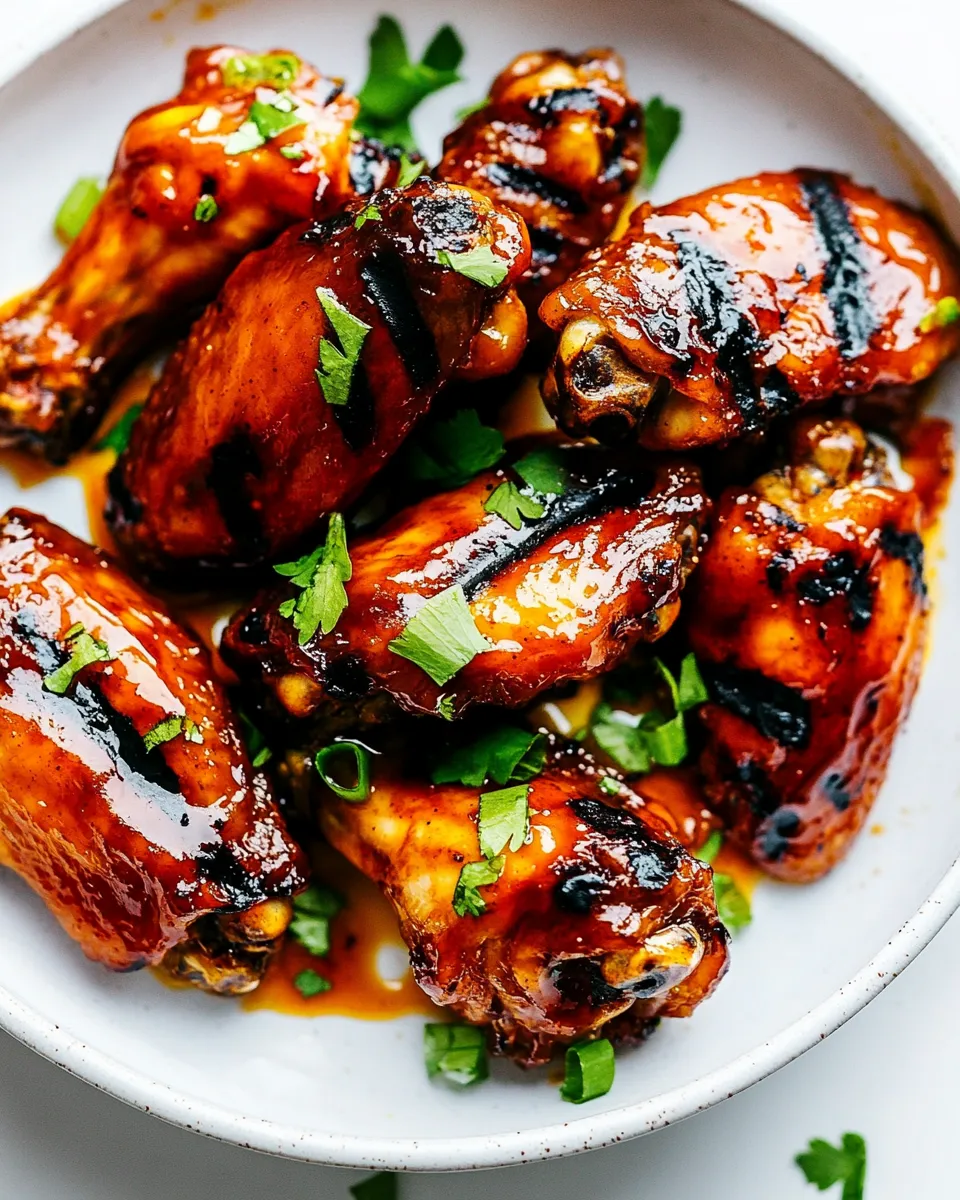 Easy Grilled Honey Buffalo Chicken Wings dish photo