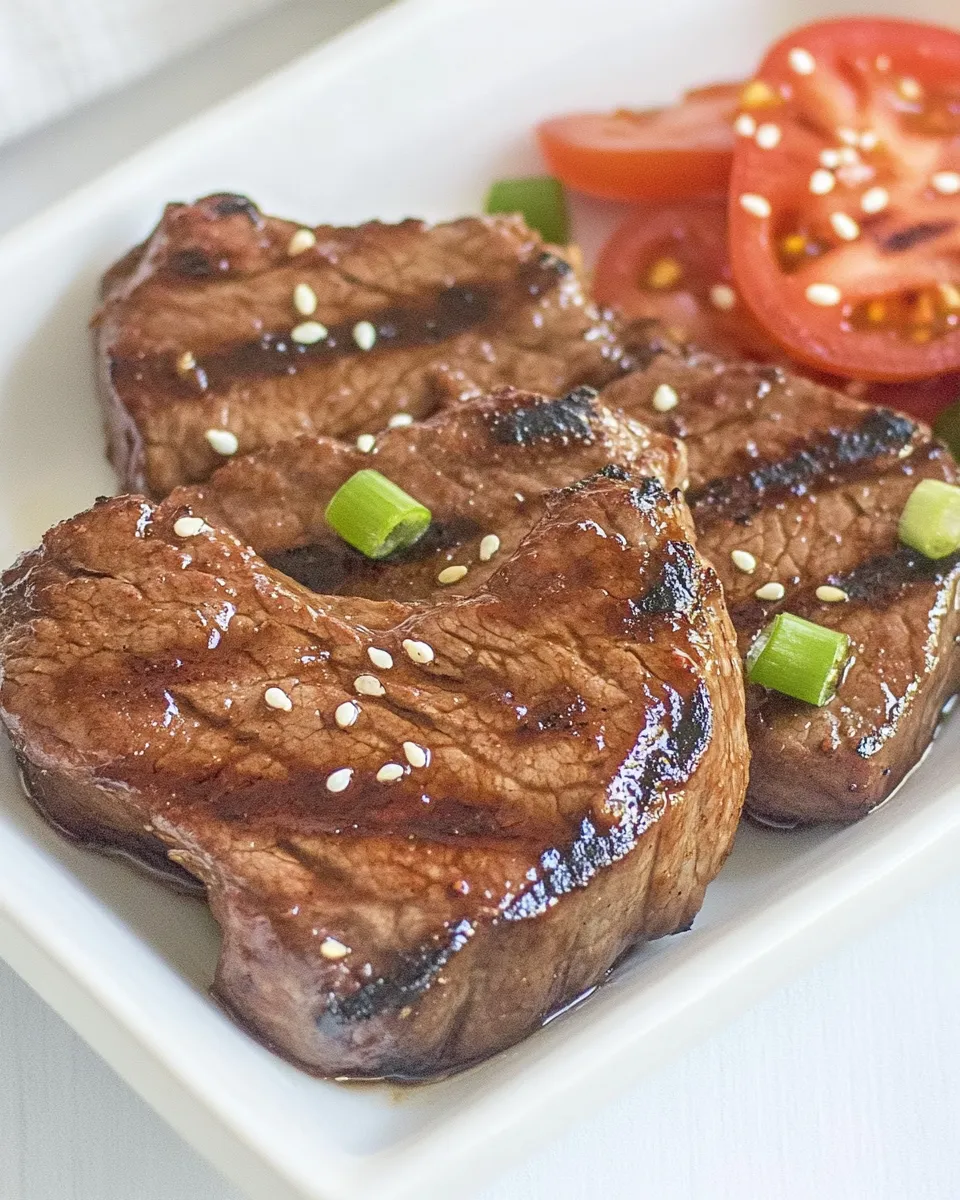 Delicious Grilled Korean Beef Steaks dish photo