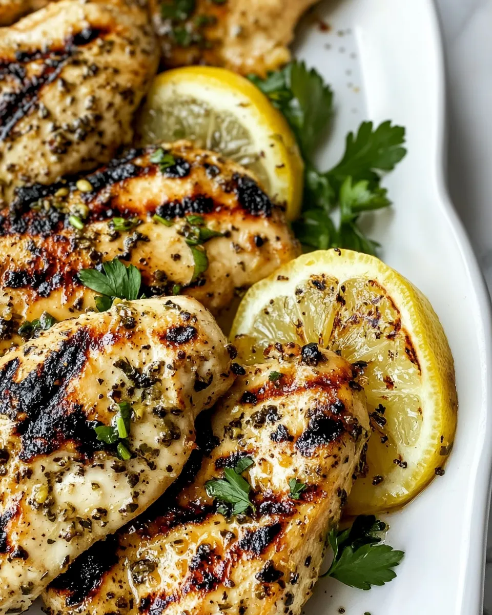Classic Grilled Lemon Pepper Chicken dish photo