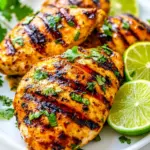 Homemade Grilled Lime Cilantro Chicken photo