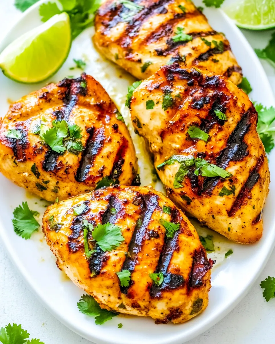 Classic Grilled Lime Cilantro Chicken image