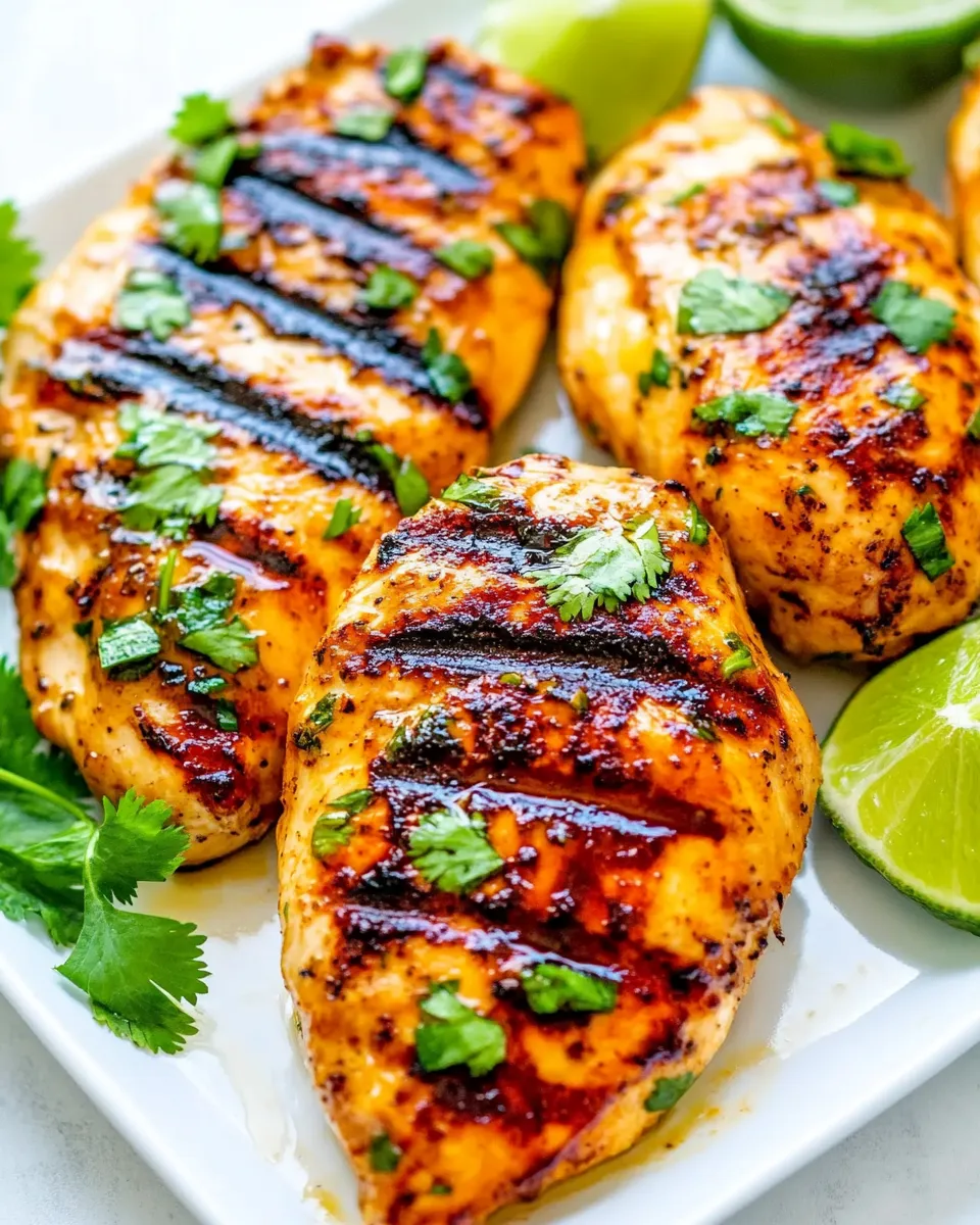 Easy Grilled Lime Cilantro Chicken recipe photo