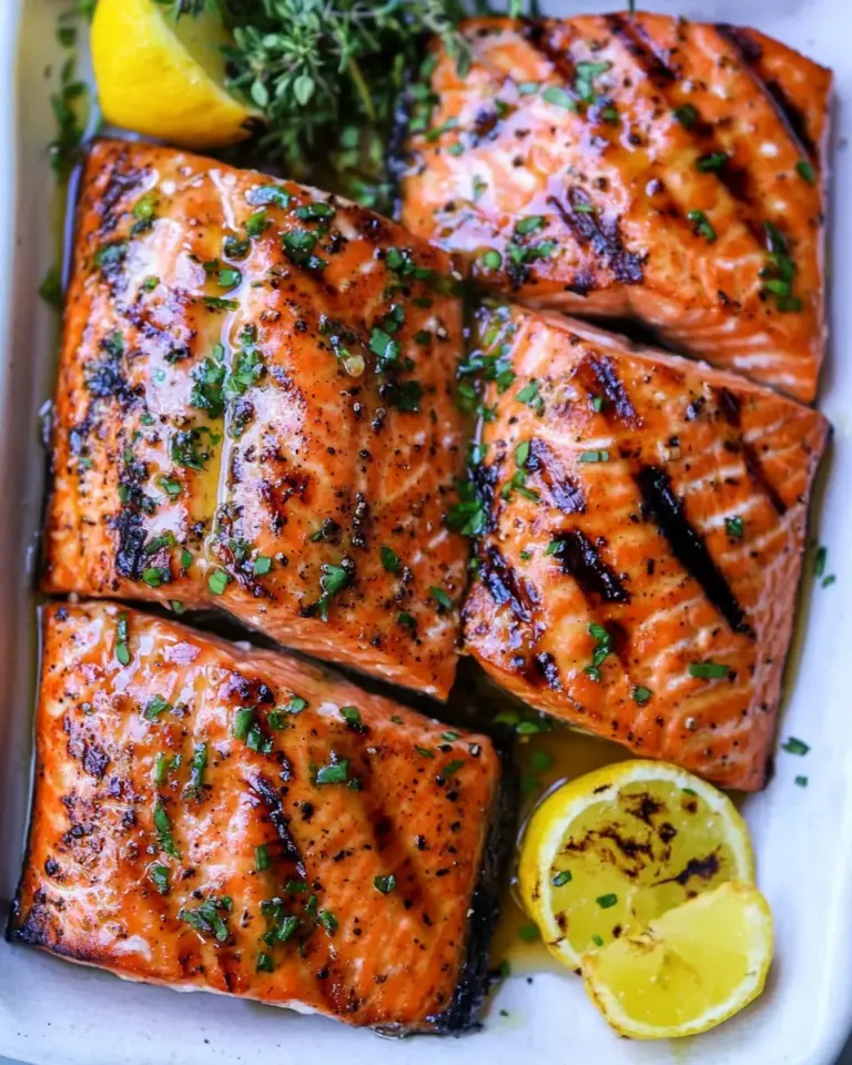 Homemade Grilled Maple Salmon Recipe photo